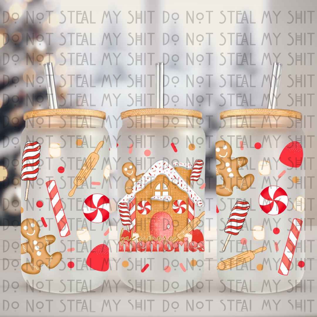 Bake More Memories Glass Can