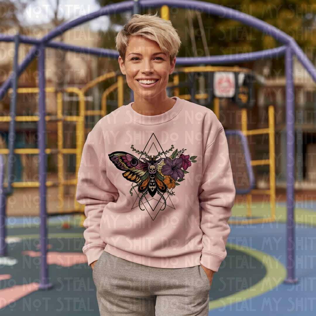 Floral Geo Death Moth