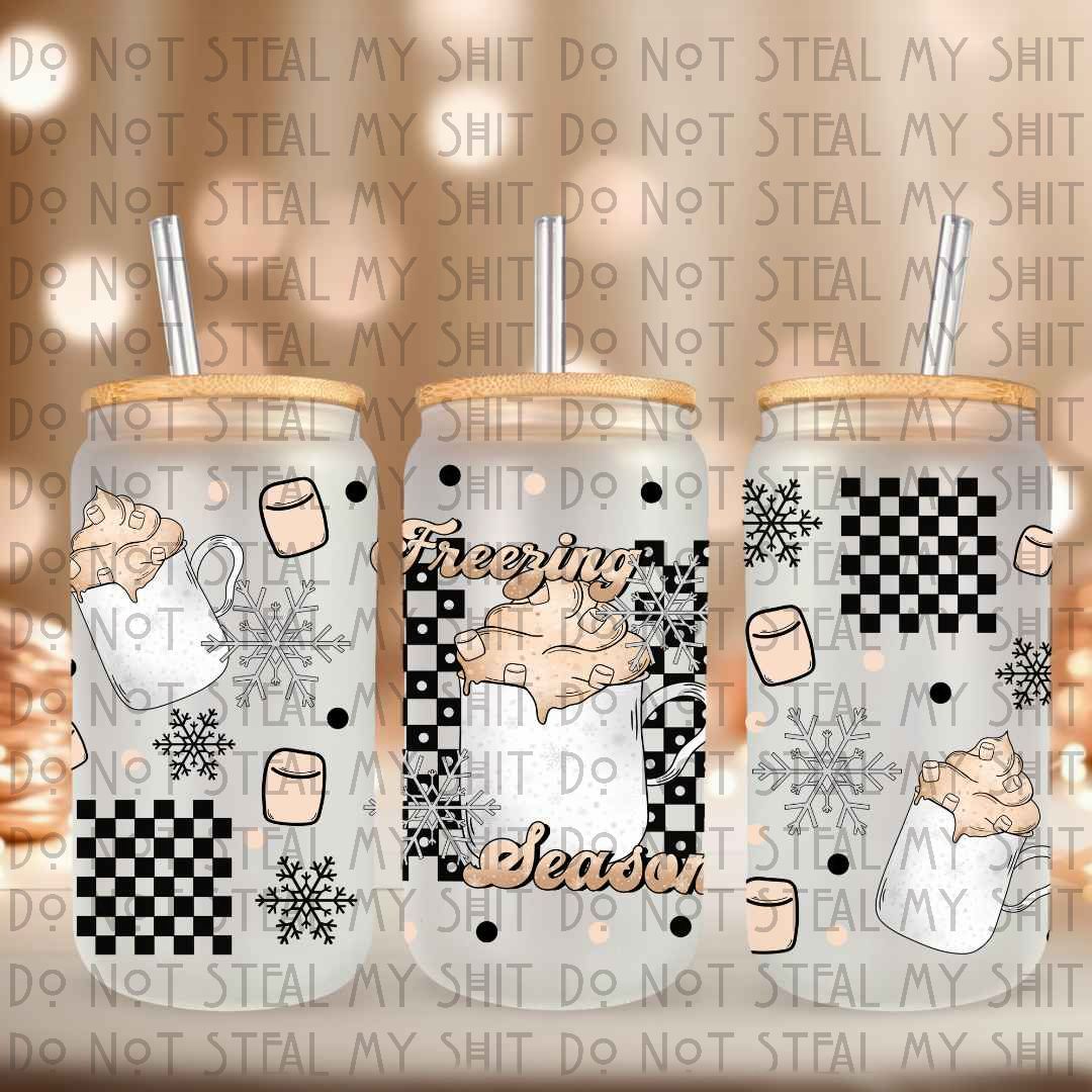 Freezing Season Glass Can