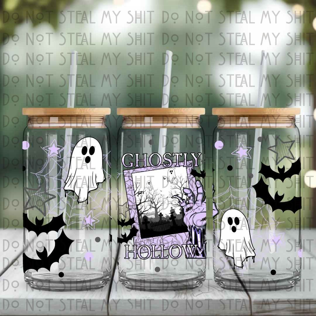 Ghostly Hollow Glass Can