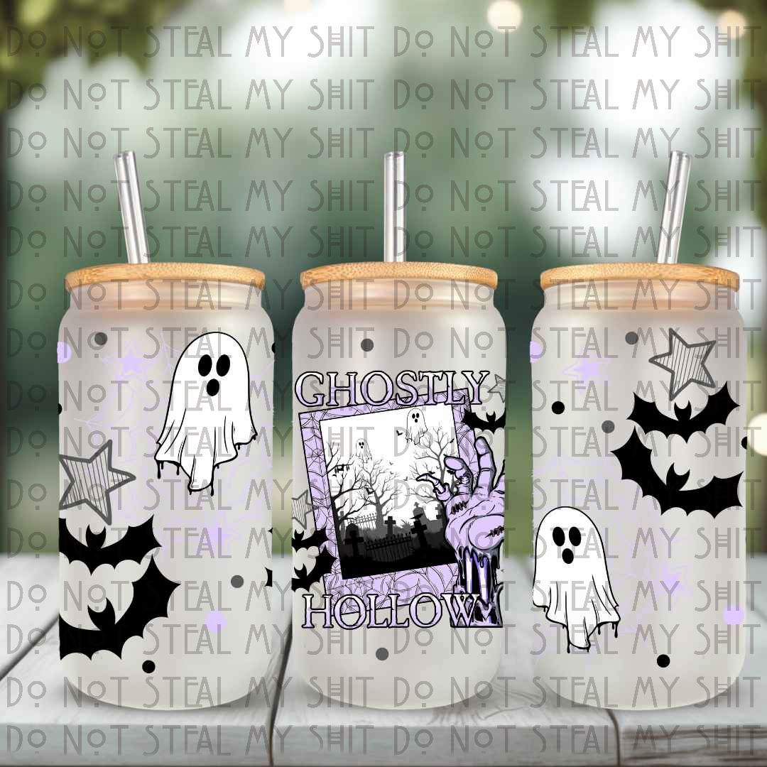 Ghostly Hollow Glass Can
