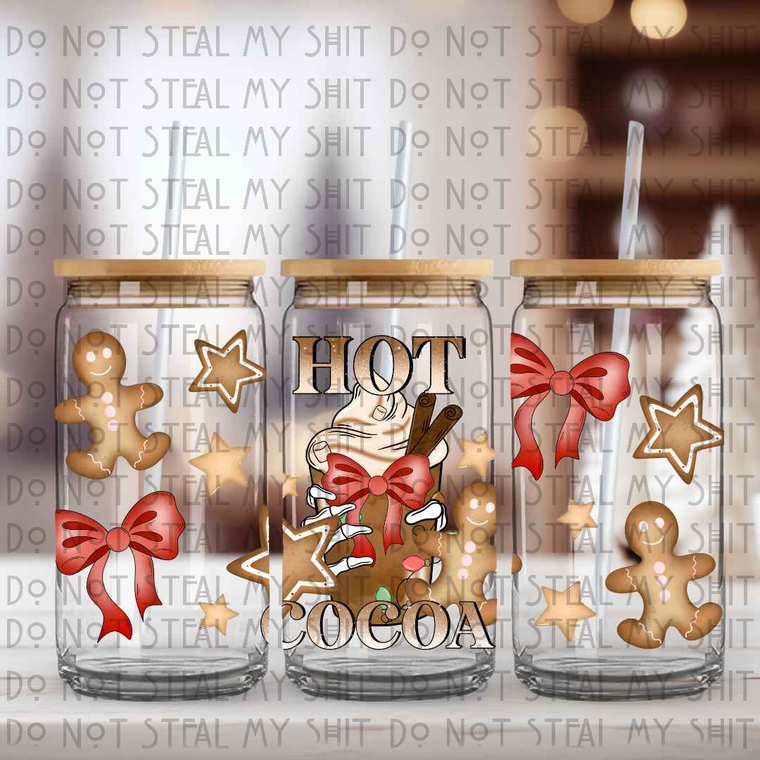Hot Cocoa Glass Can