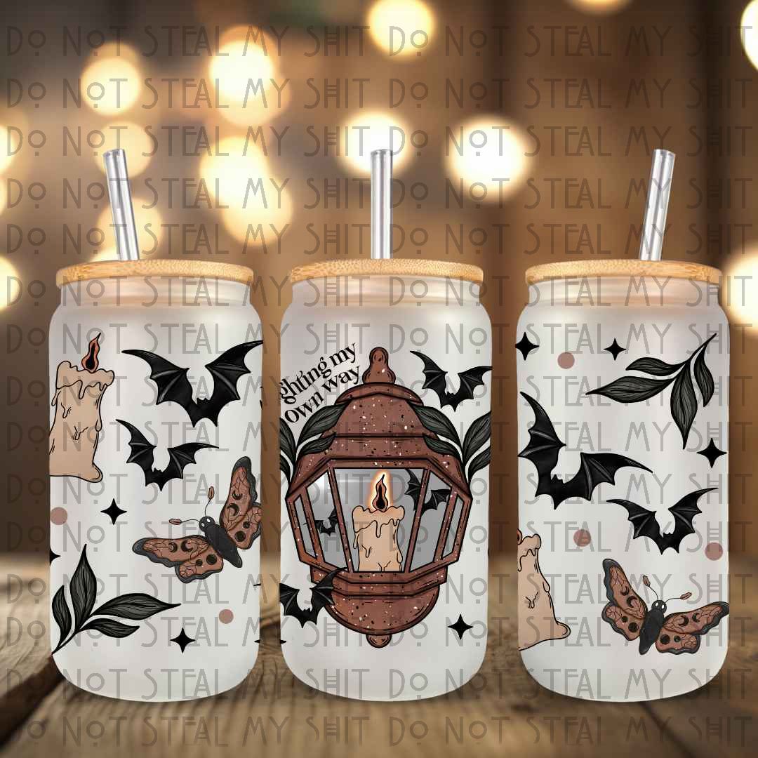 Lighting My Own Way Glass Can