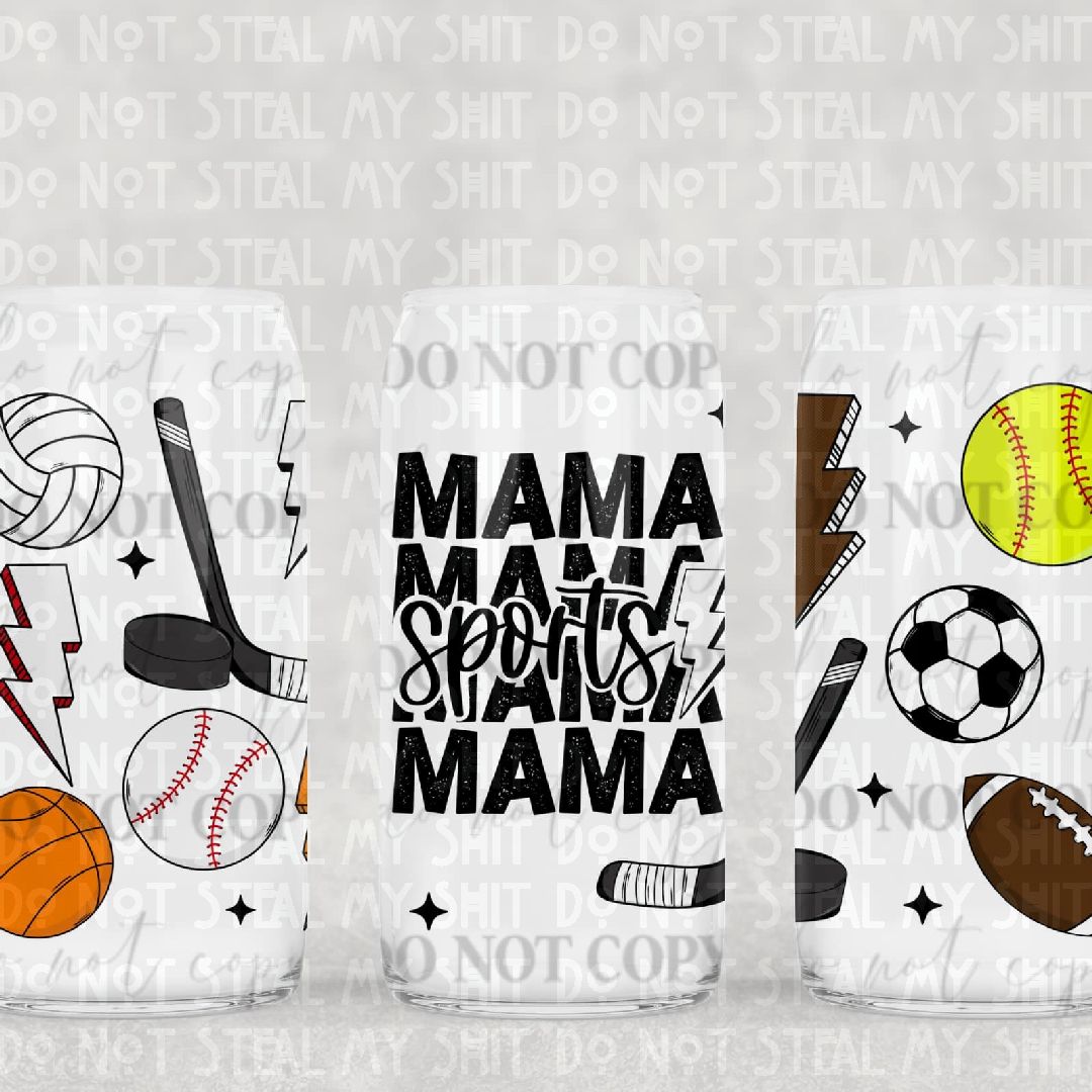 Sports Mama Glass Can