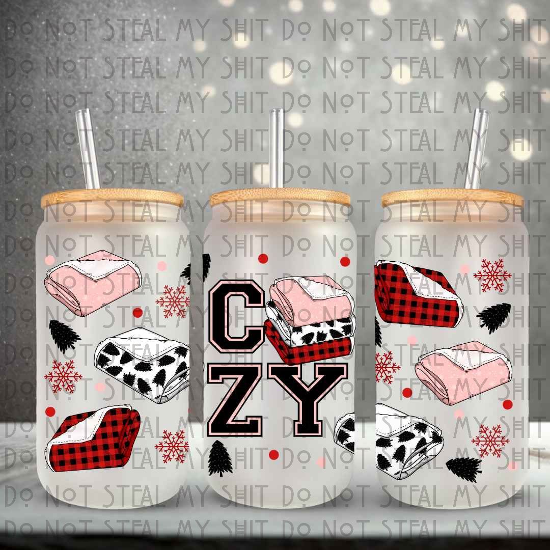 Cozy Blanket Glass Can