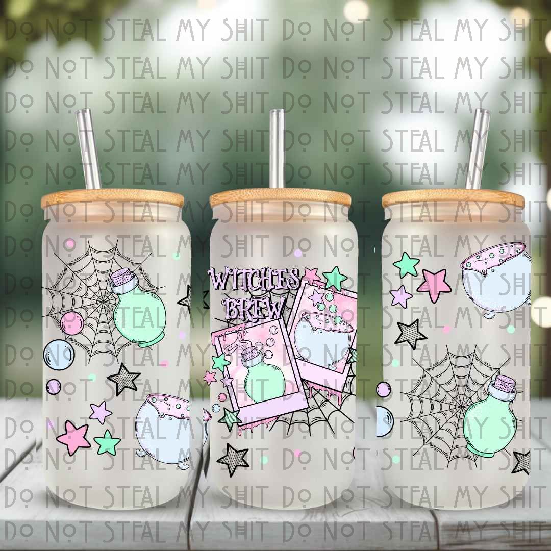 Witches Brew Glass Can