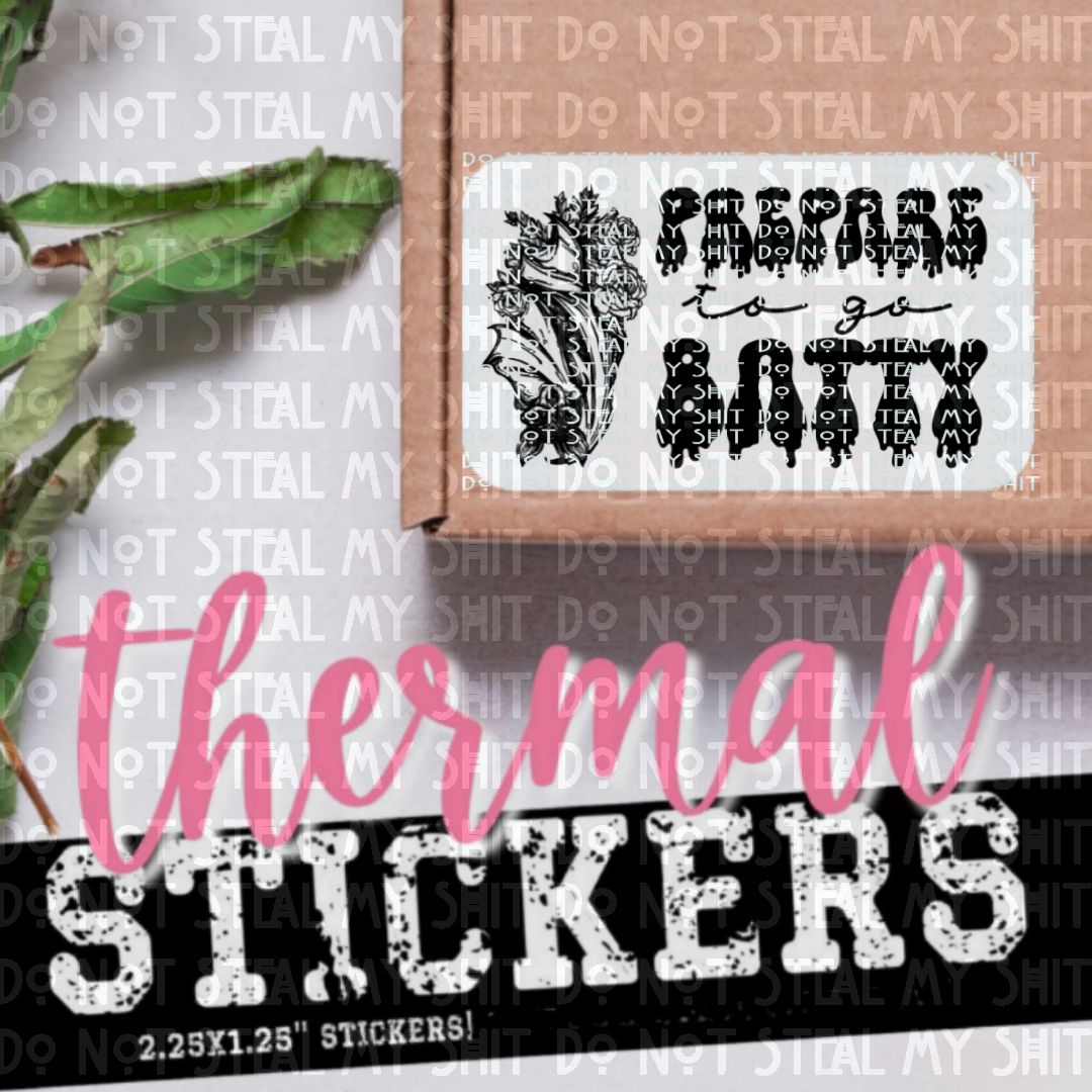 Prepare to Go Batty Labels