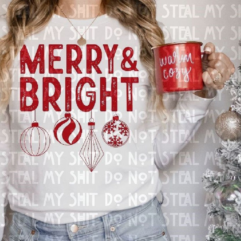 Merry and Bright Ornaments Ruby Rave