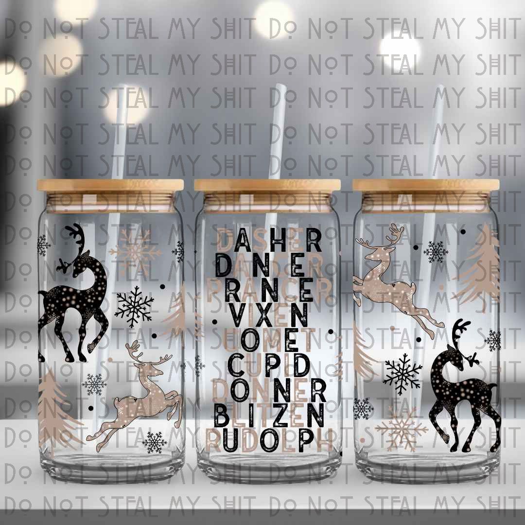 All the Reindeer Glass Can