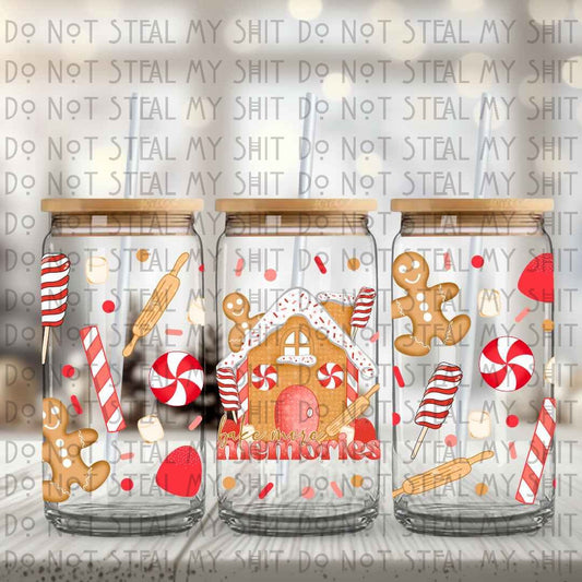 Bake More Memories Glass Can
