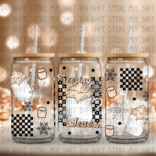 Freezing Season Glass Can