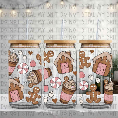 Gingerbread Frappe Glass Can