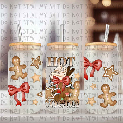 Hot Cocoa Glass Can