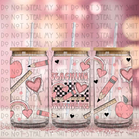 Teaching Sweethearts Glass Can