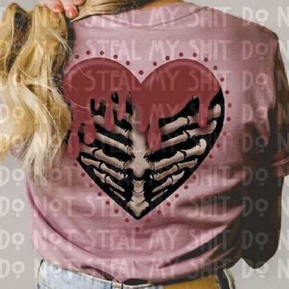 Drippy Ribcage Hearts Ruby Rave