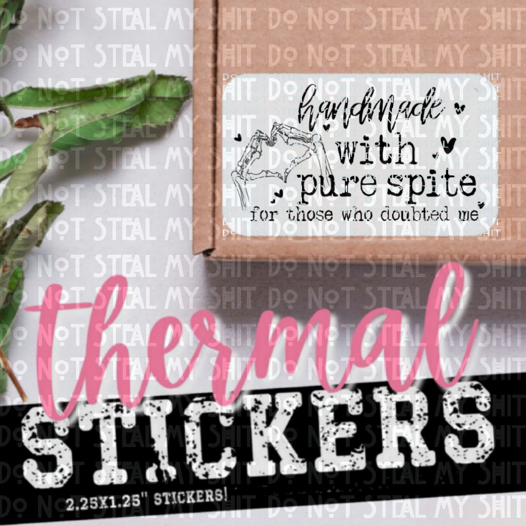 Handmade with Pure Spite Labels